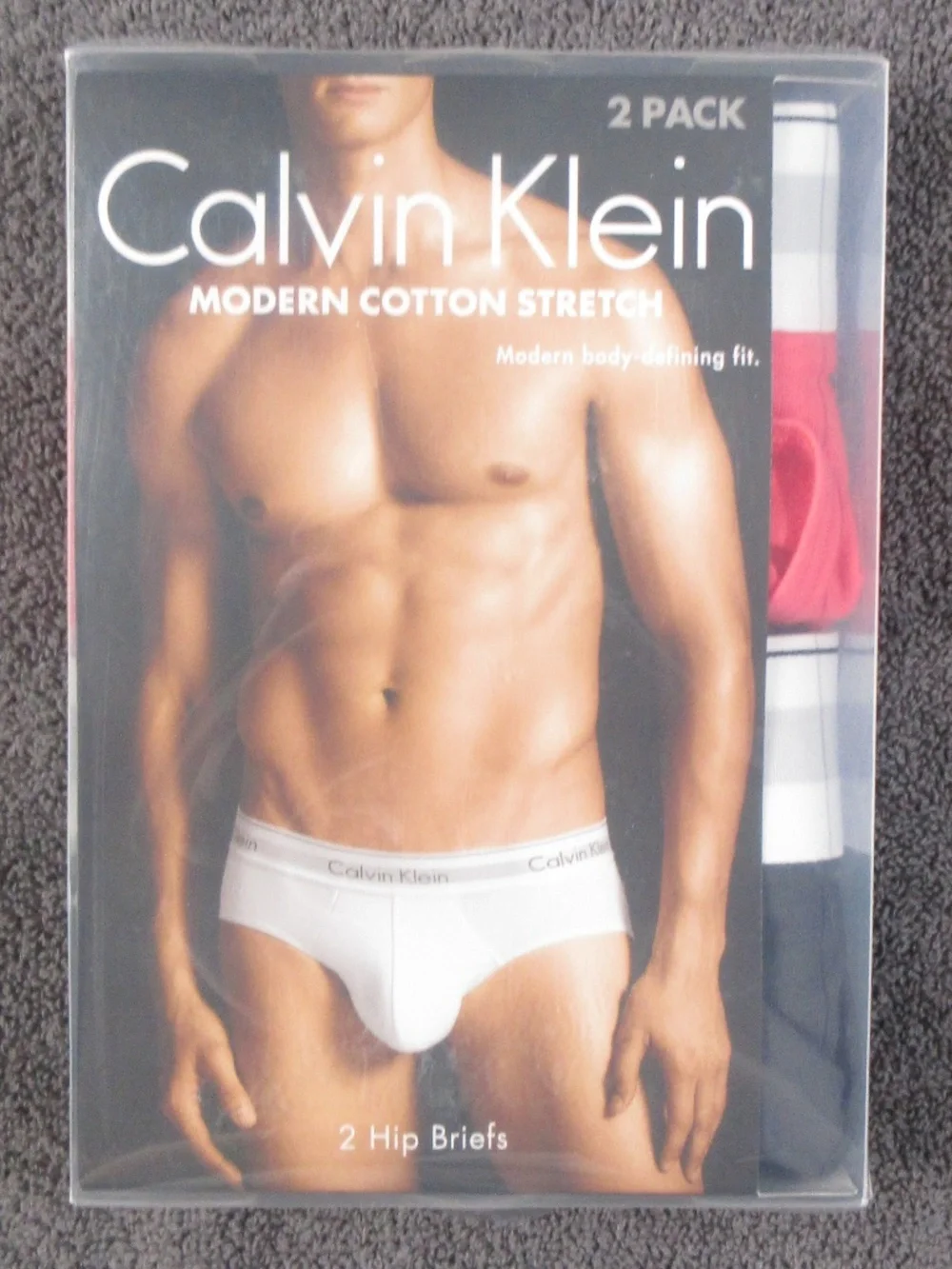 Men's Calvin Klein Modern Cotton Stretch Hip Briefs - 2 pair